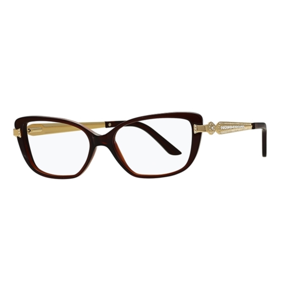 Caviar 2377 Eyeglasses 16 Brown 51mm Semi-Cat-Eye